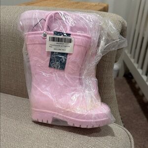 Pink Rain Boots little girl size 7